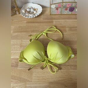 Victoria’s Secret Swim Top Bikini In Electric Lime Size 32D Summer Beach Coastal